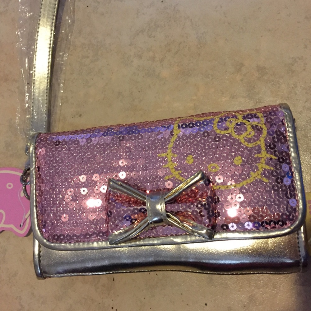 NWT Hello Kitty sequin wristlet bag sold separate